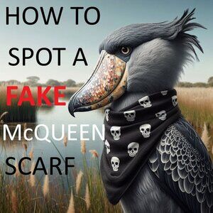 How To Spot A Fake McQueen Skull Scarf